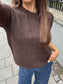 OBJSAGGIA Pullover - Seal Brown