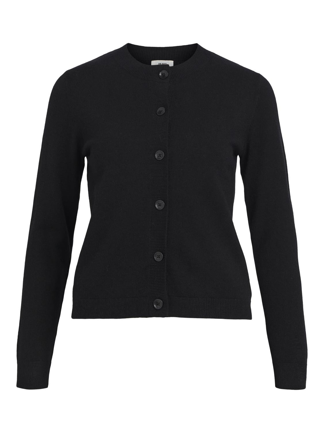 OBJTHESS Knit Cardigan - Black