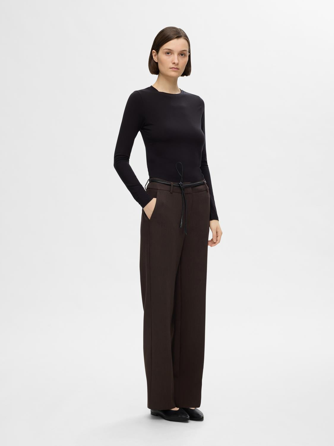 SLFRITA Trousers - Coffee Bean