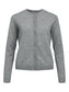 OBJTHESS Knit Cardigan - Medium Grey Melange