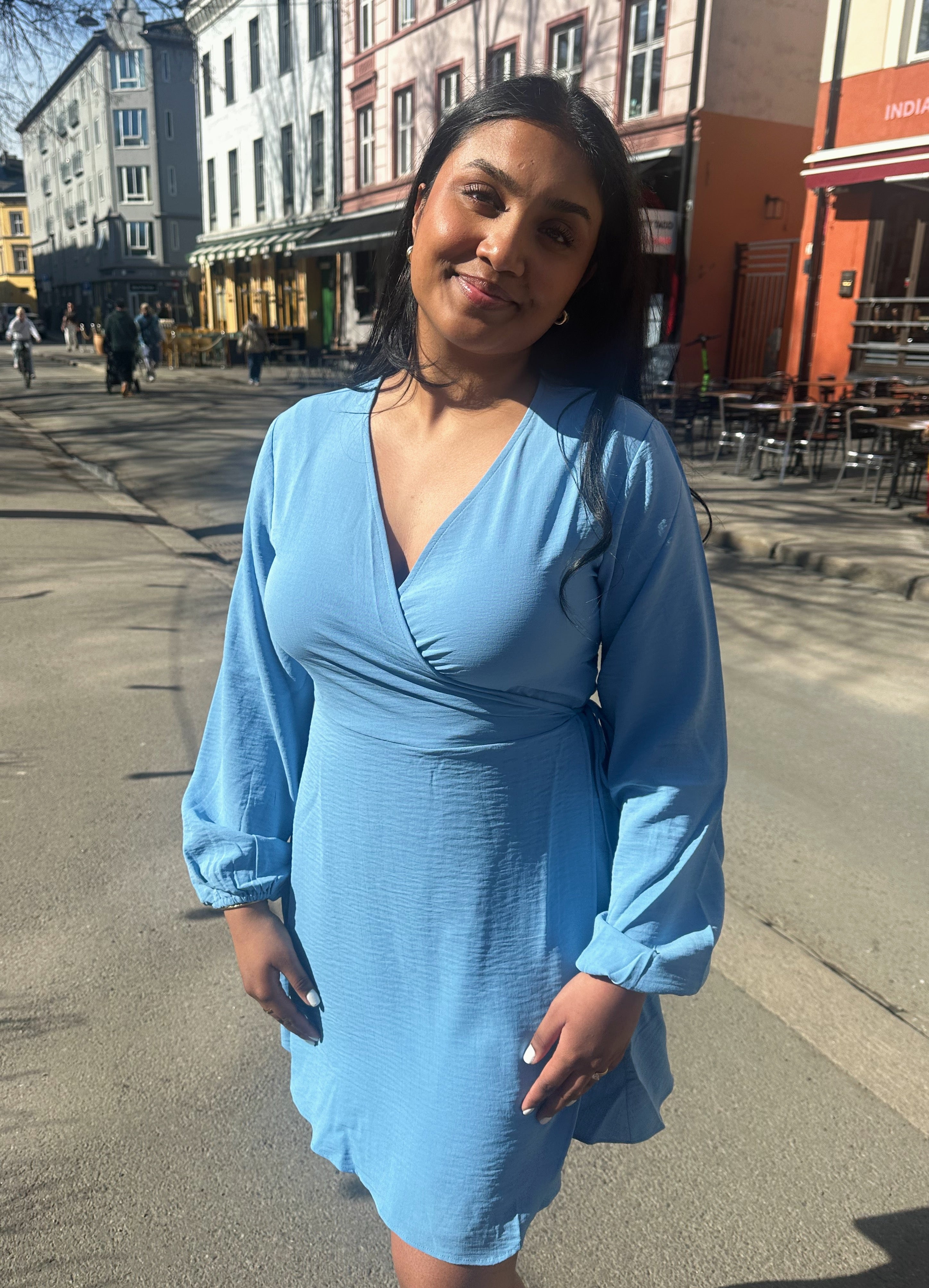 VILOVIE Midi Dress - Blissful Blue