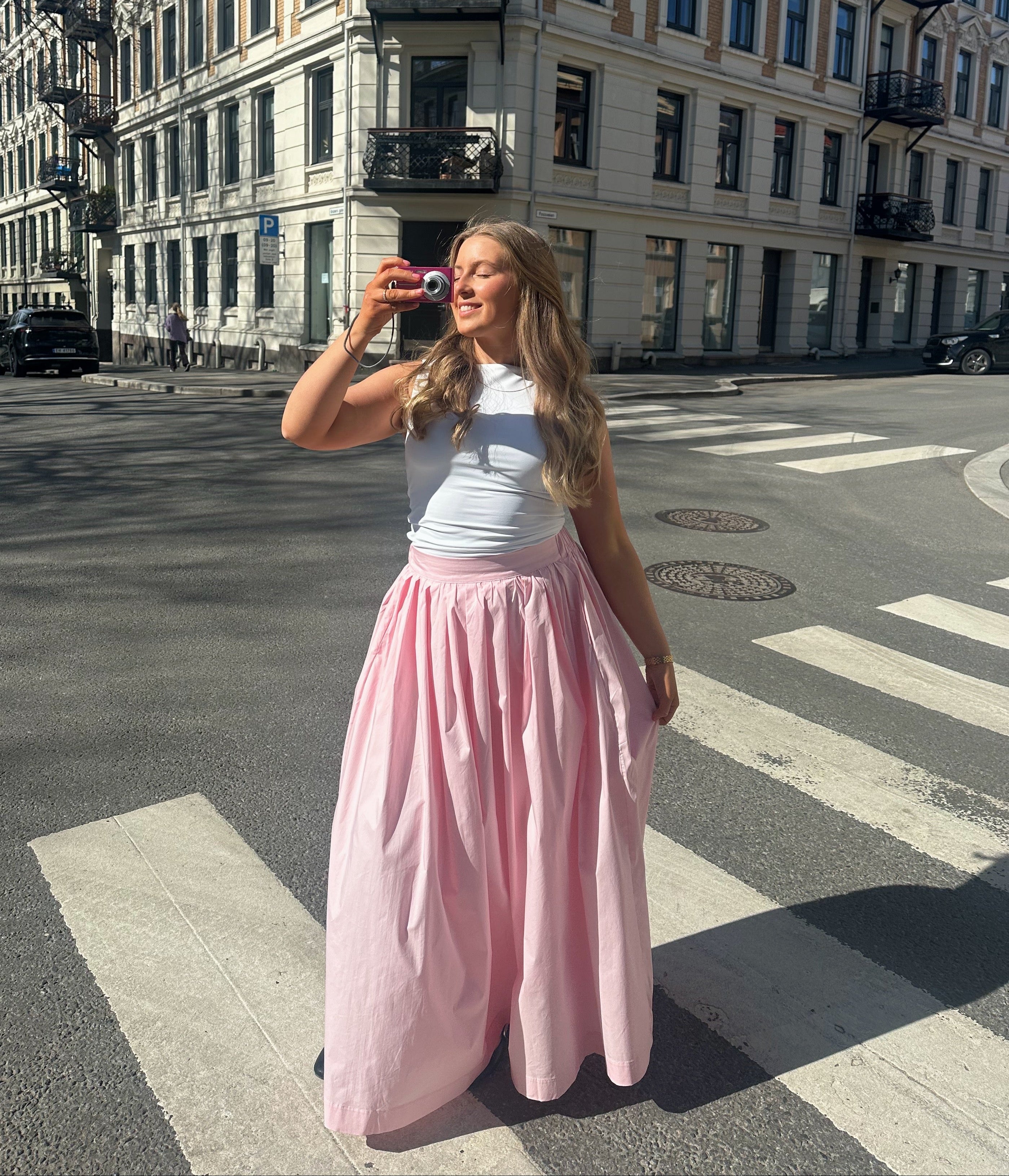 OBJPAIGE Long Skirt - Pale Lilac