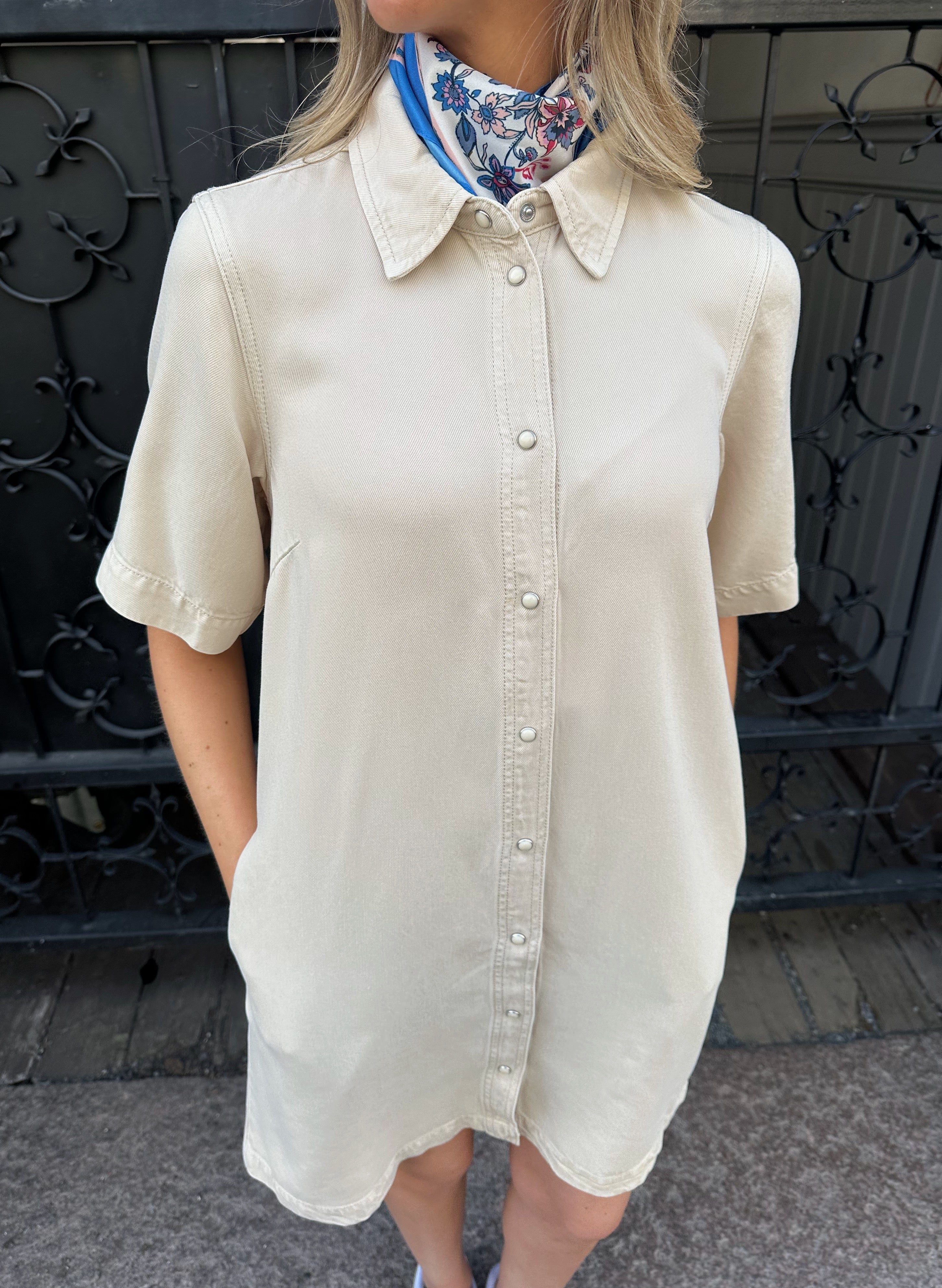 OBJFRAME Short Dress - Birch
