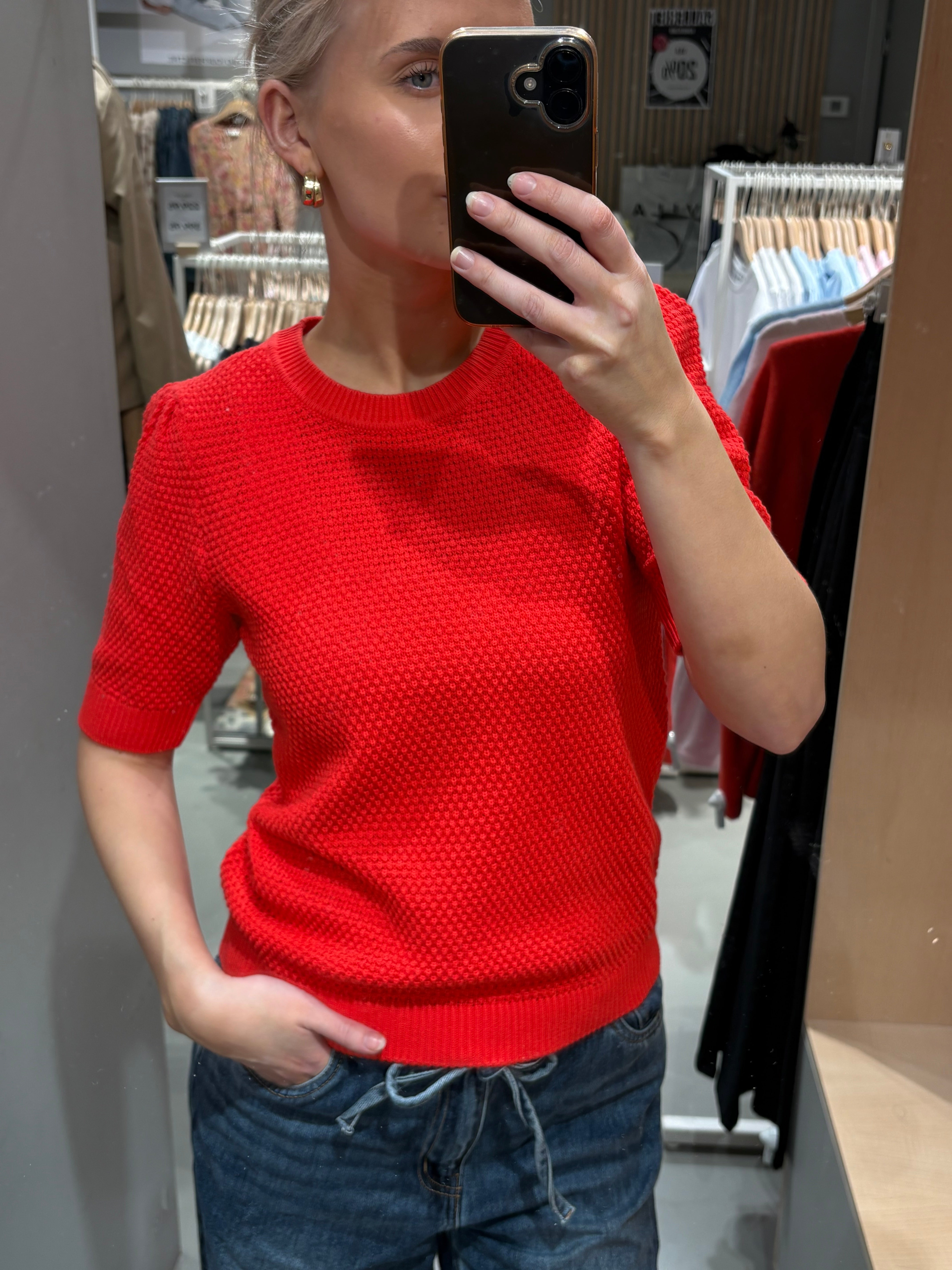 VIDALO Knit Top - Hibiscus