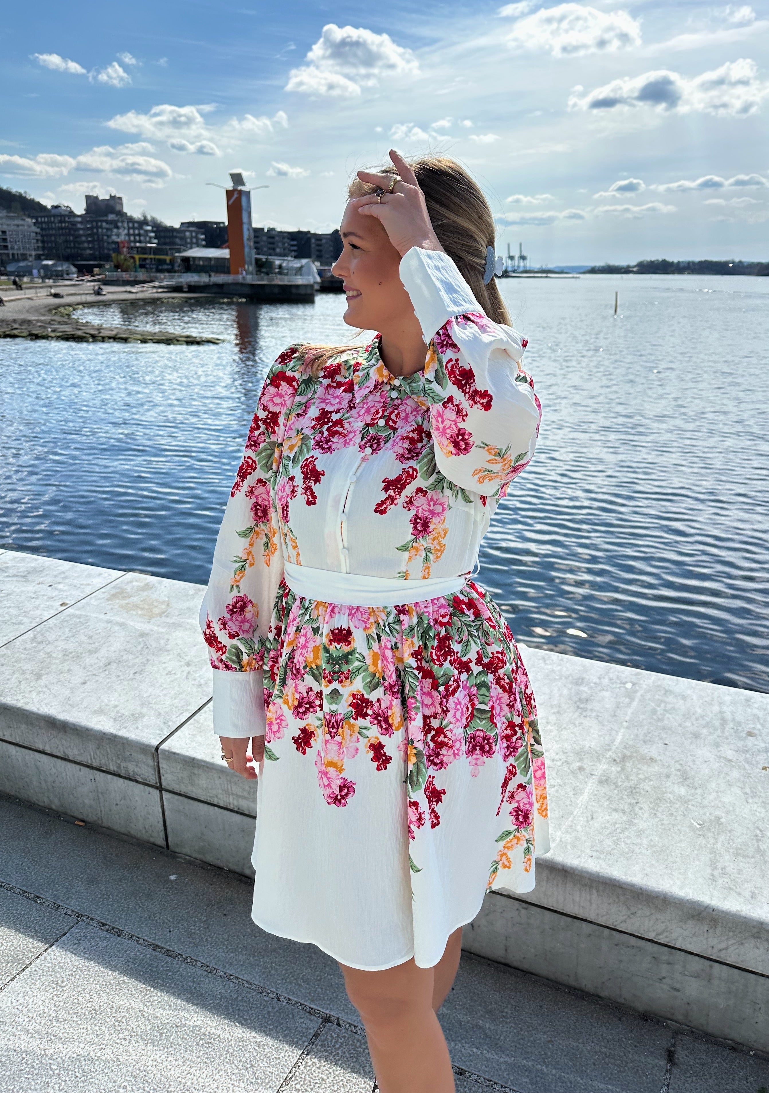 YASROSIE Short Dress - Birch