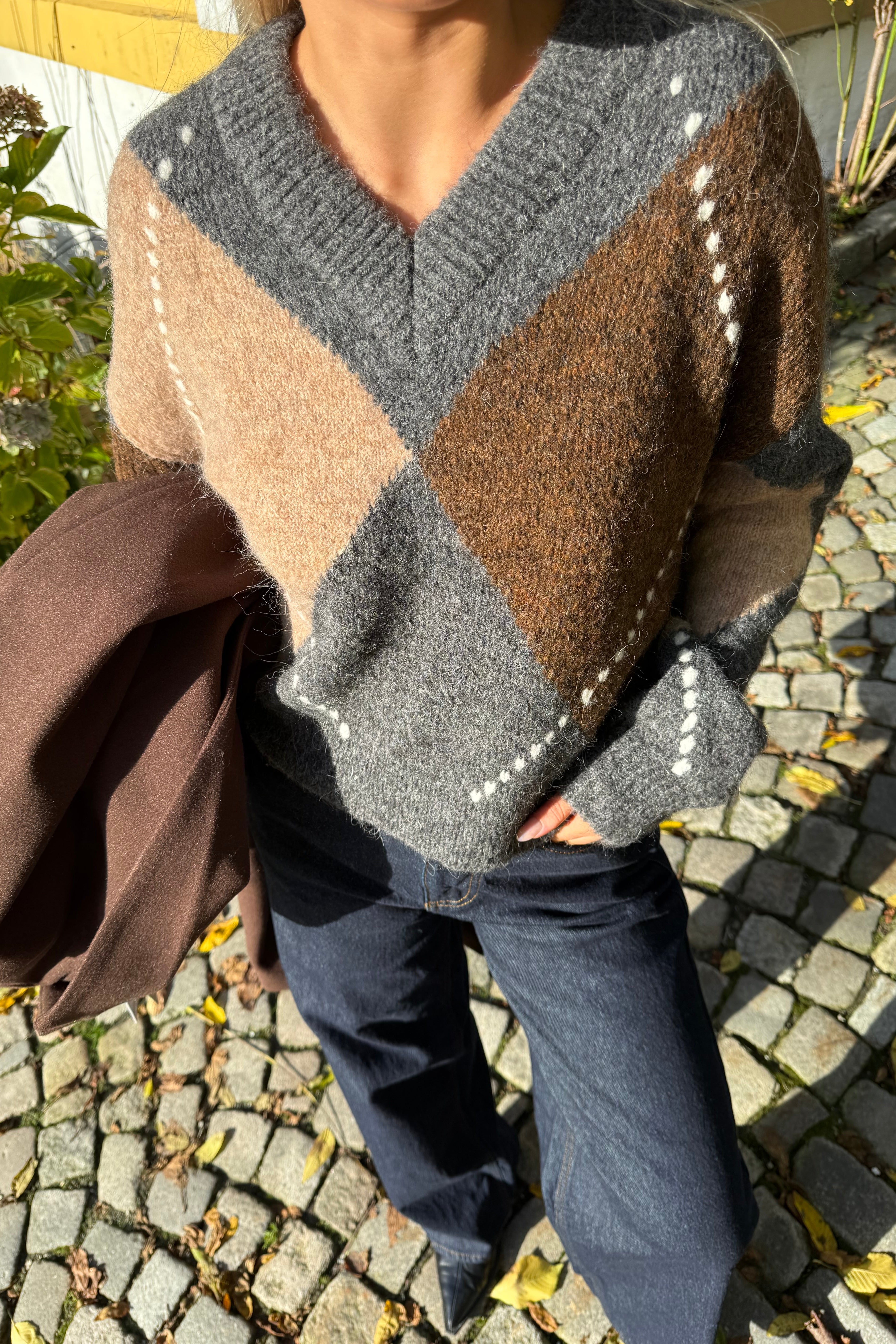 ROUARGYLE Pullover - Dark Grey Melange