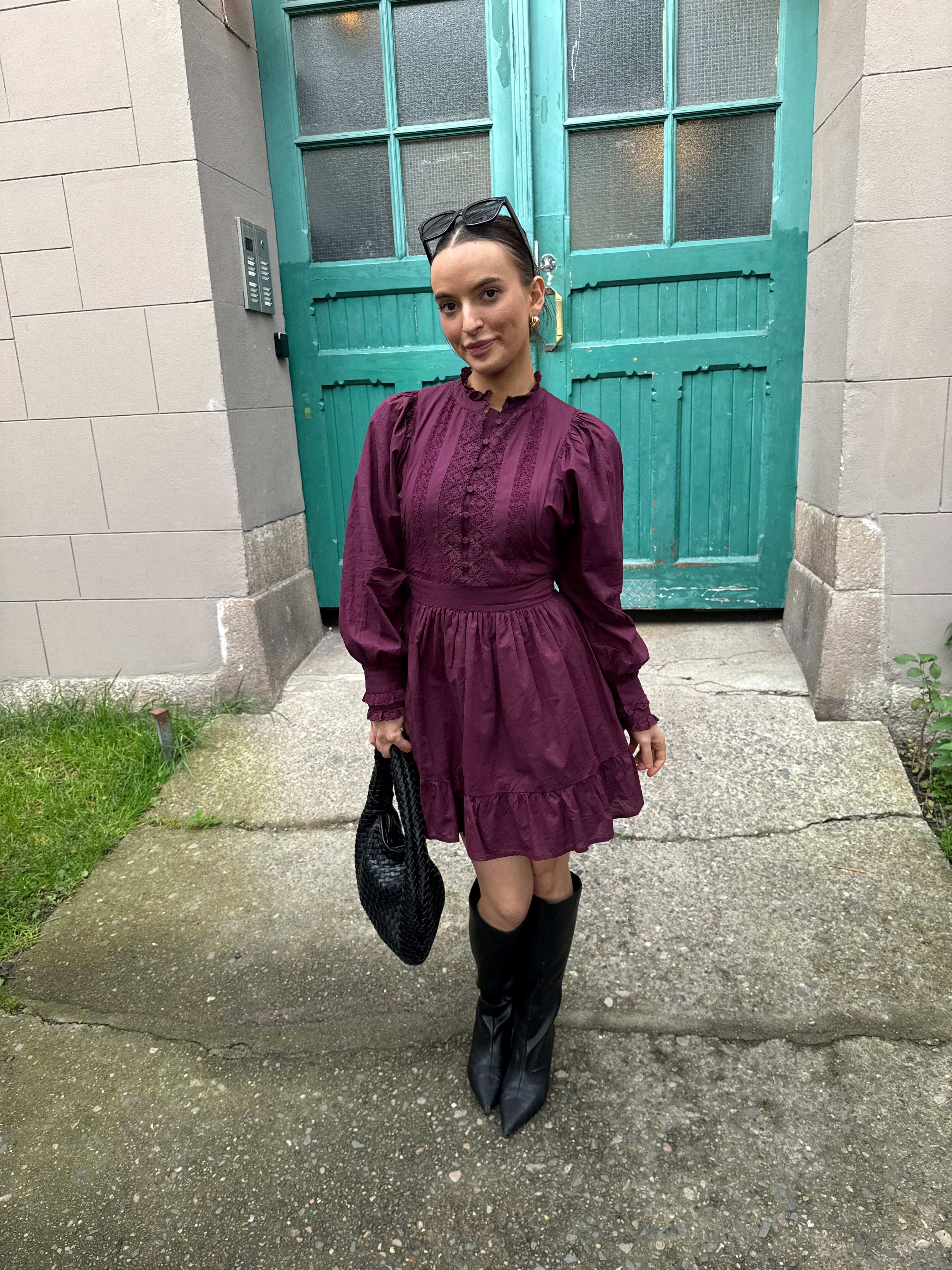 VIMATILDA Short Dress - Fig