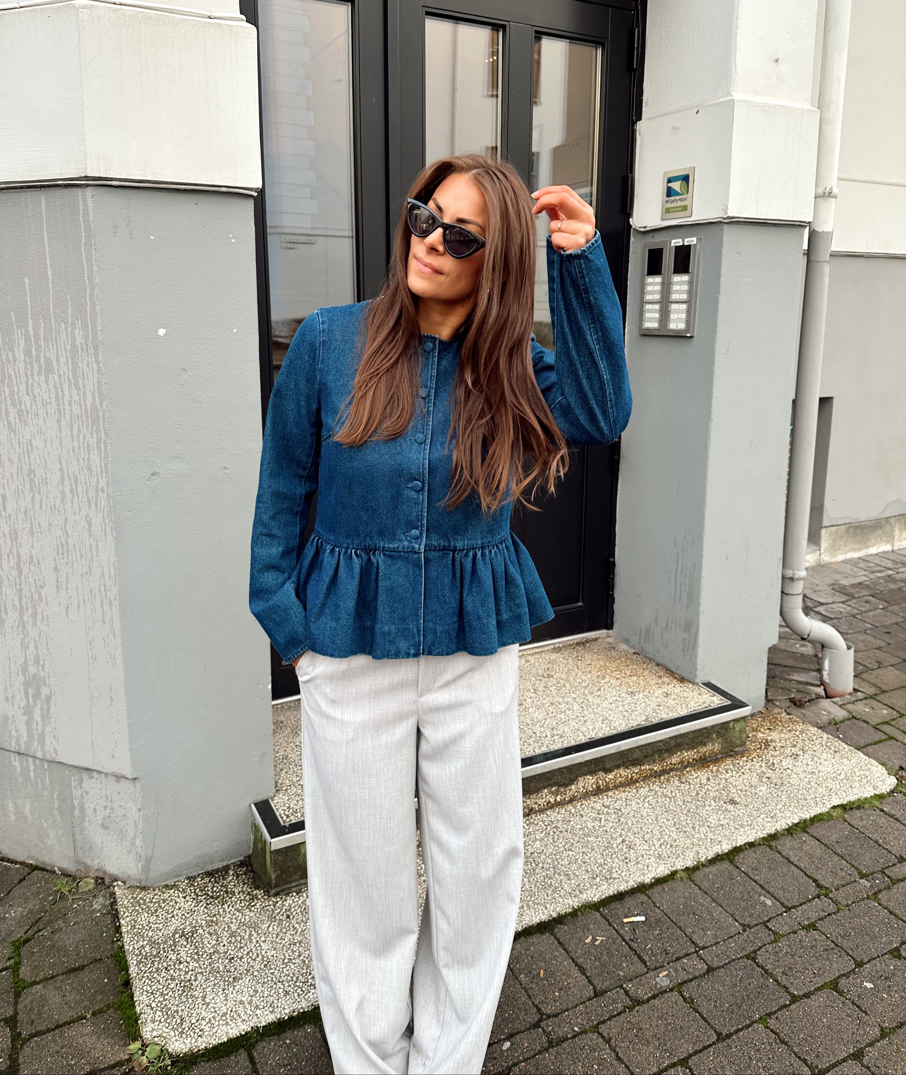 VIGIANA Denim Shirt - Dark Blue Denim