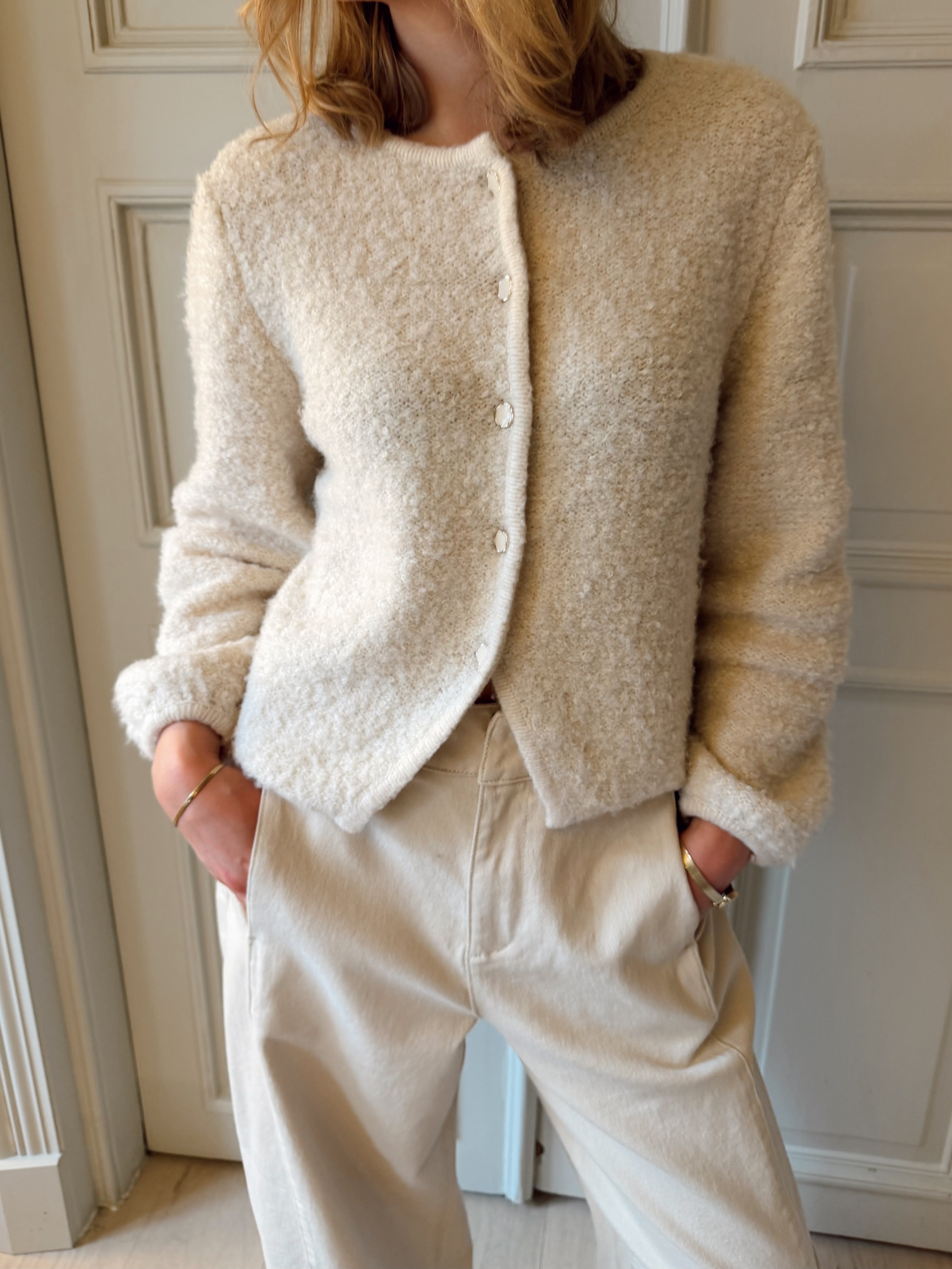 VIPIGGA Knitted Cardigan - Birch