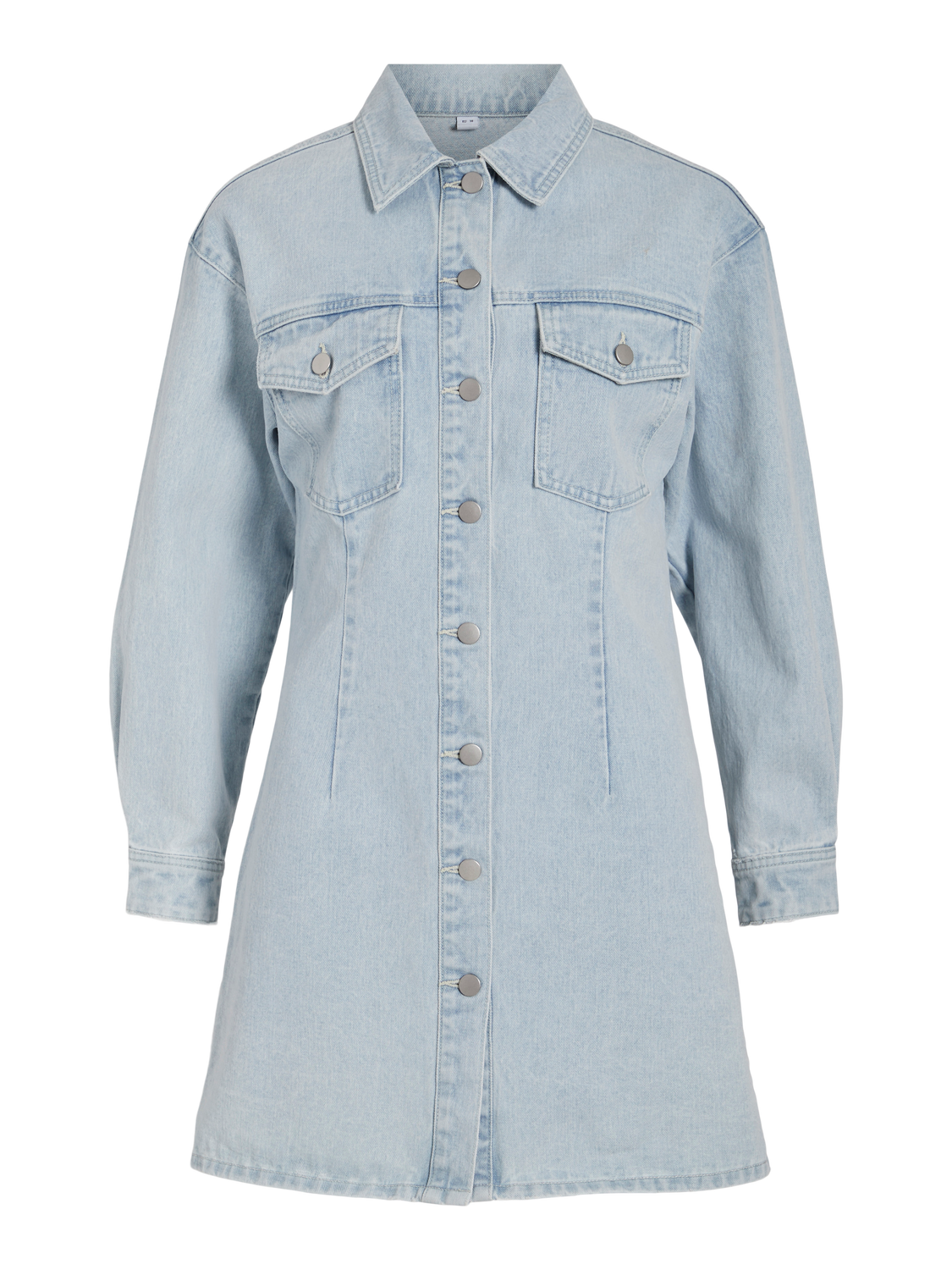 VIKIRA Dress - Light Blue Bleached Denim