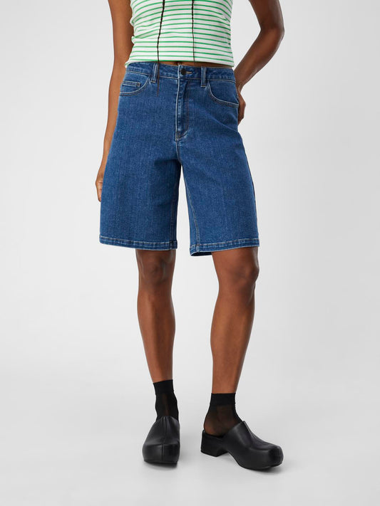 OBJCAROL Shorts - Medium Blue Denim