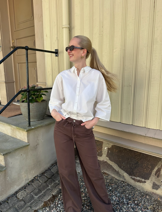 OBJROSIE Jeans - Seal Brown