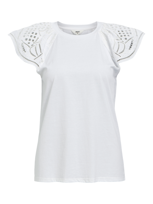 OBJJARRY T-Shirts & Tops - Bright White