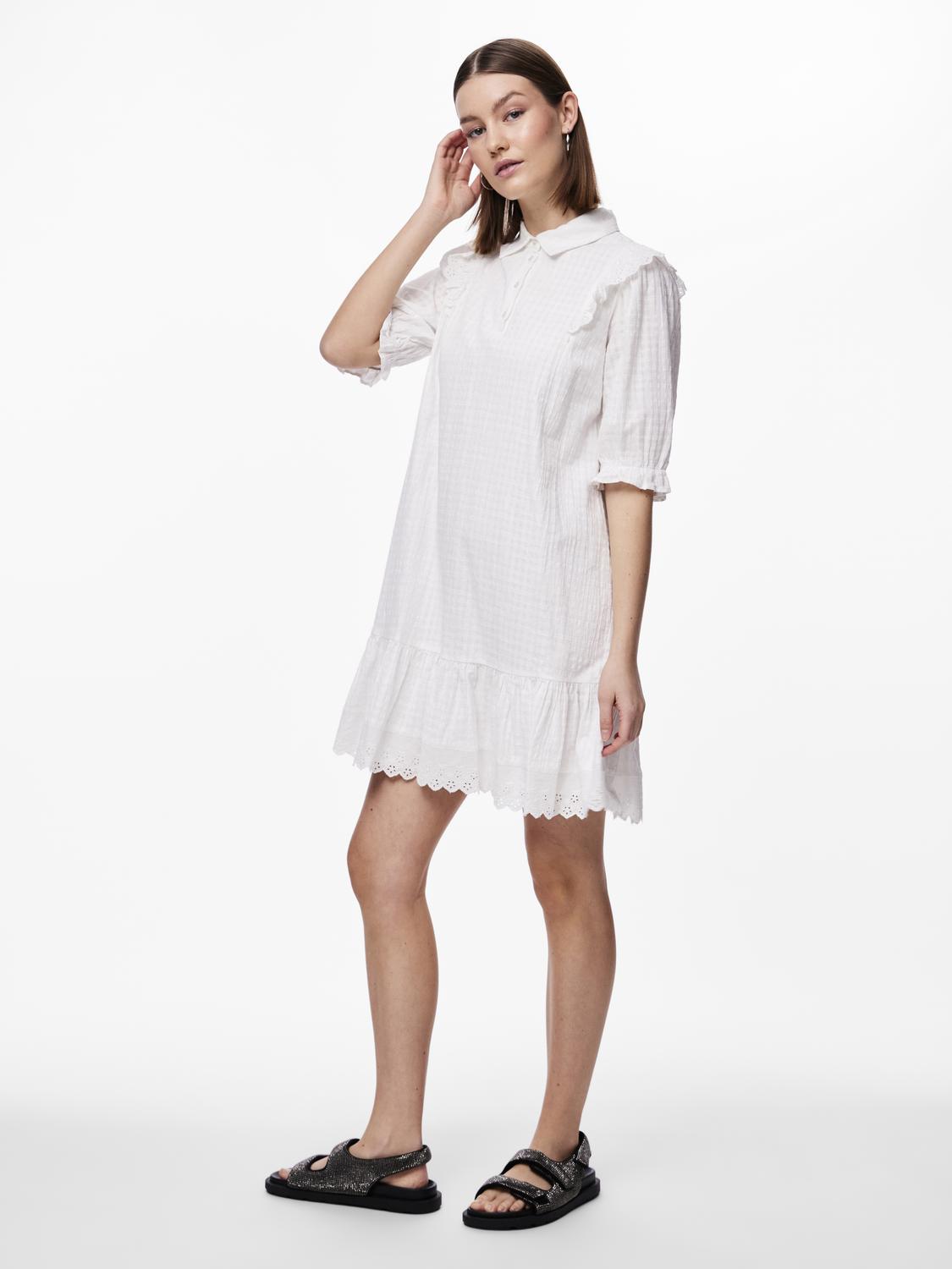 PCAGNETA Dress - Cloud Dancer