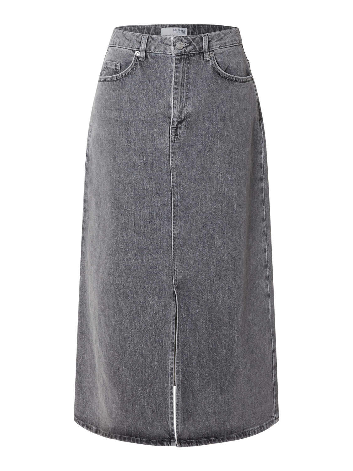 SLFKRISTA-GERDA Skirt - Light Grey Denim