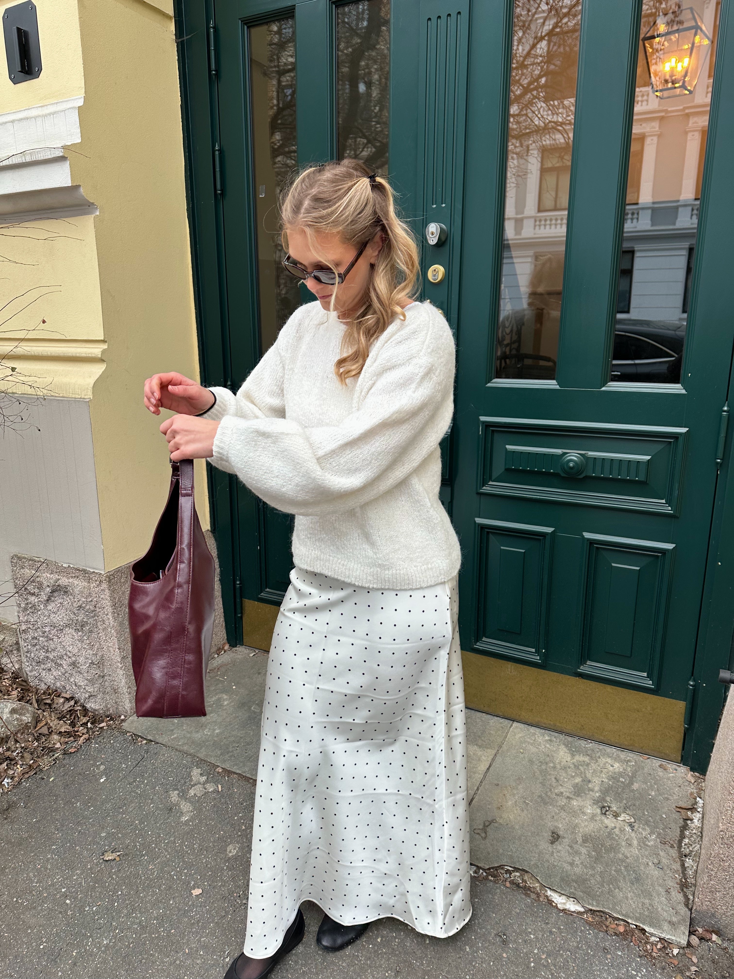 VIFADIA Midi Skirt - Cloud Dancer