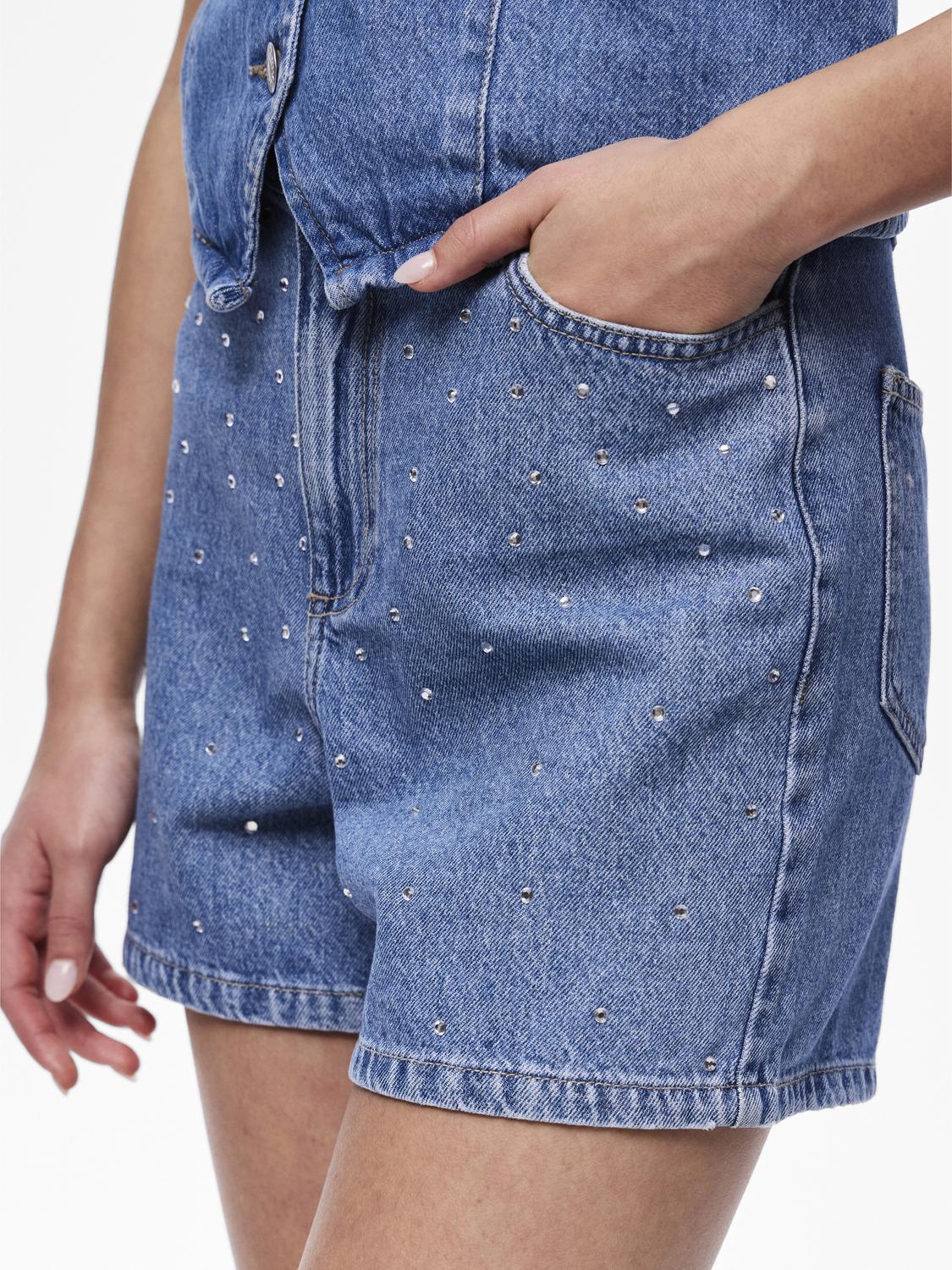 PCSKY Shorts - Medium Blue Denim