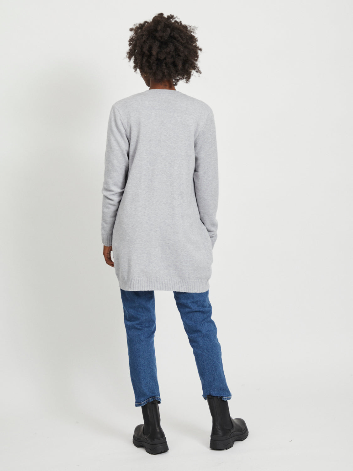 VIRIL Cardigan - Light Grey Melange