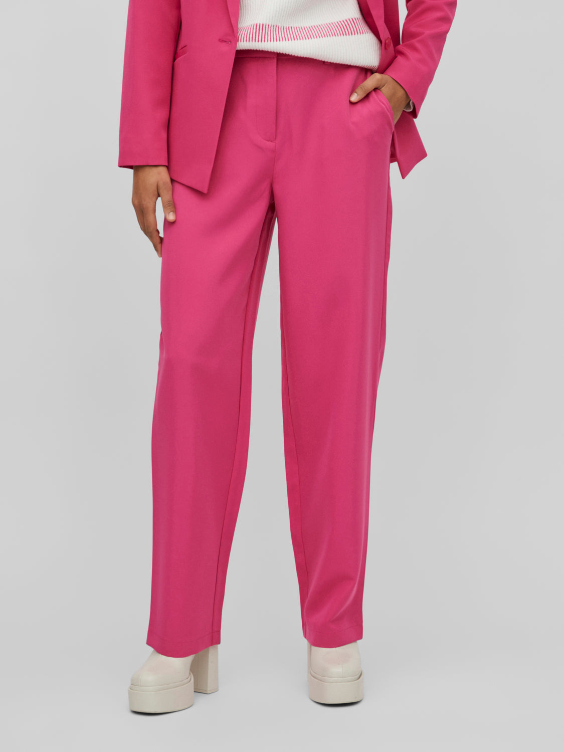 VIKAMMA Pants - Pink Yarrow