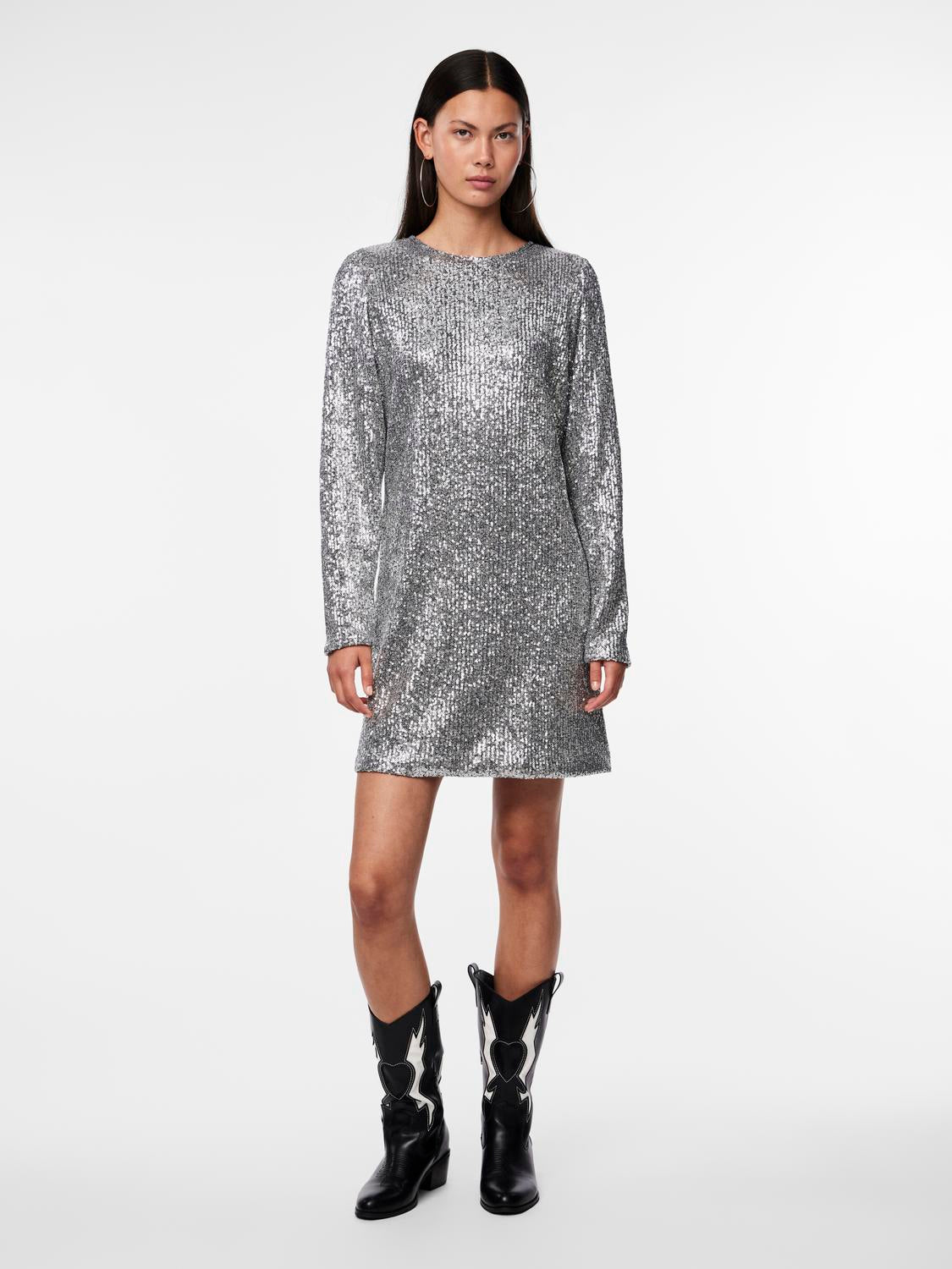 PCNIRI Dress - Silver