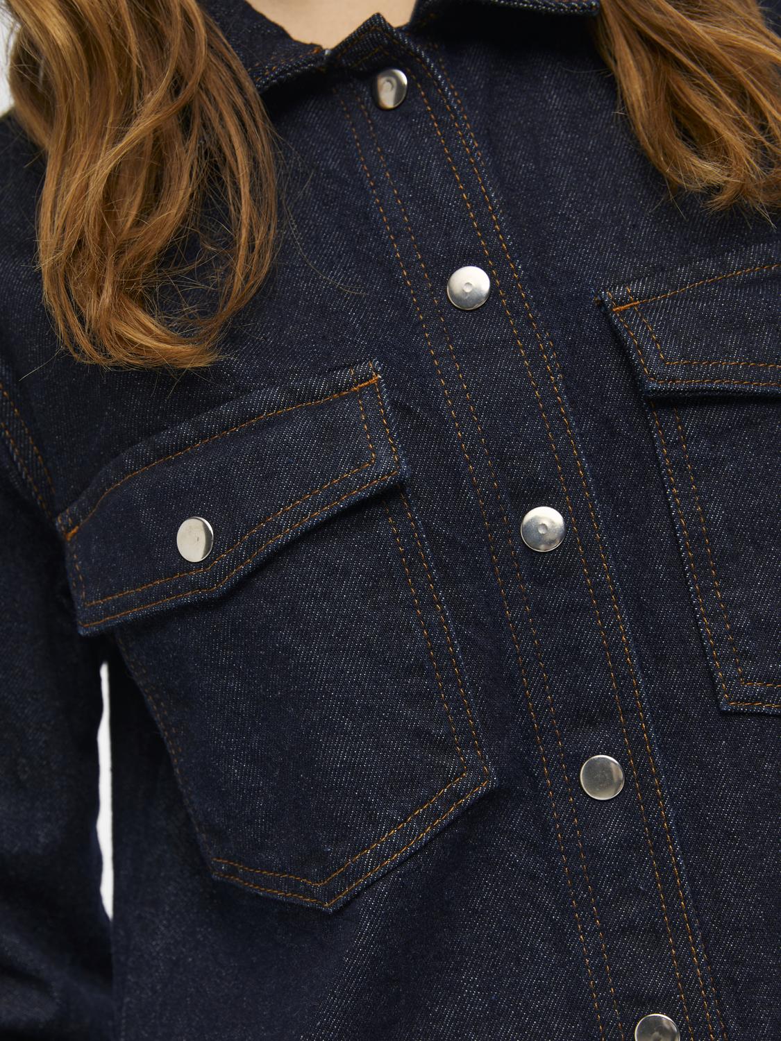 OBJHARLOW Dress - Dark Blue Denim