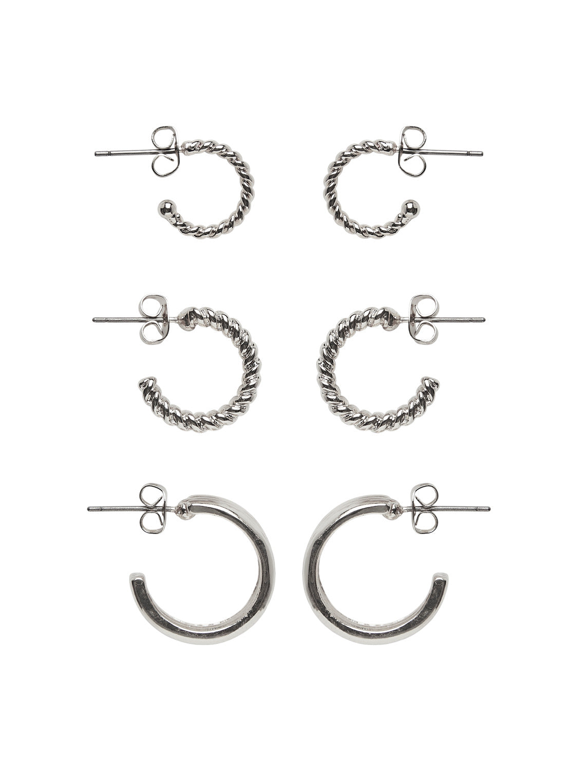 PCMENIDJA Earrings - Silver Colour