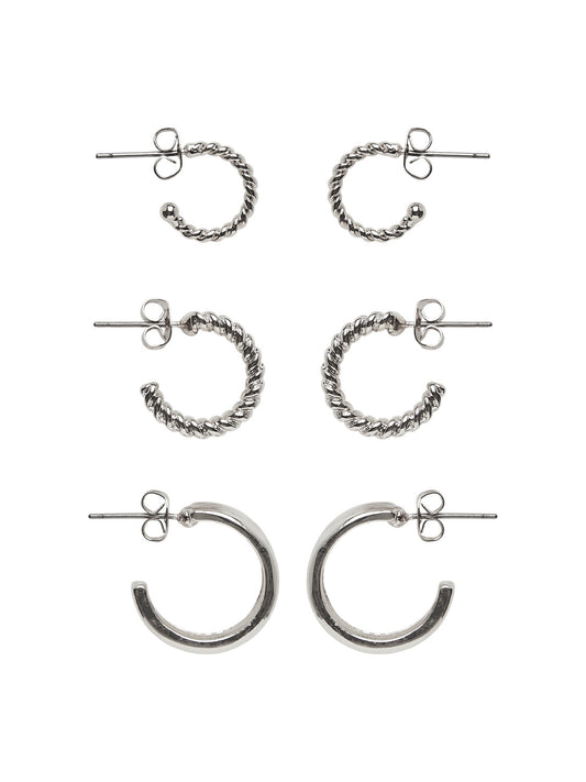 PCMENIDJA Earrings - Silver Colour