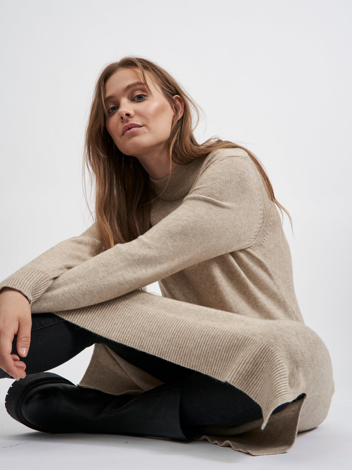 VIRIL Dress - Natural Melange