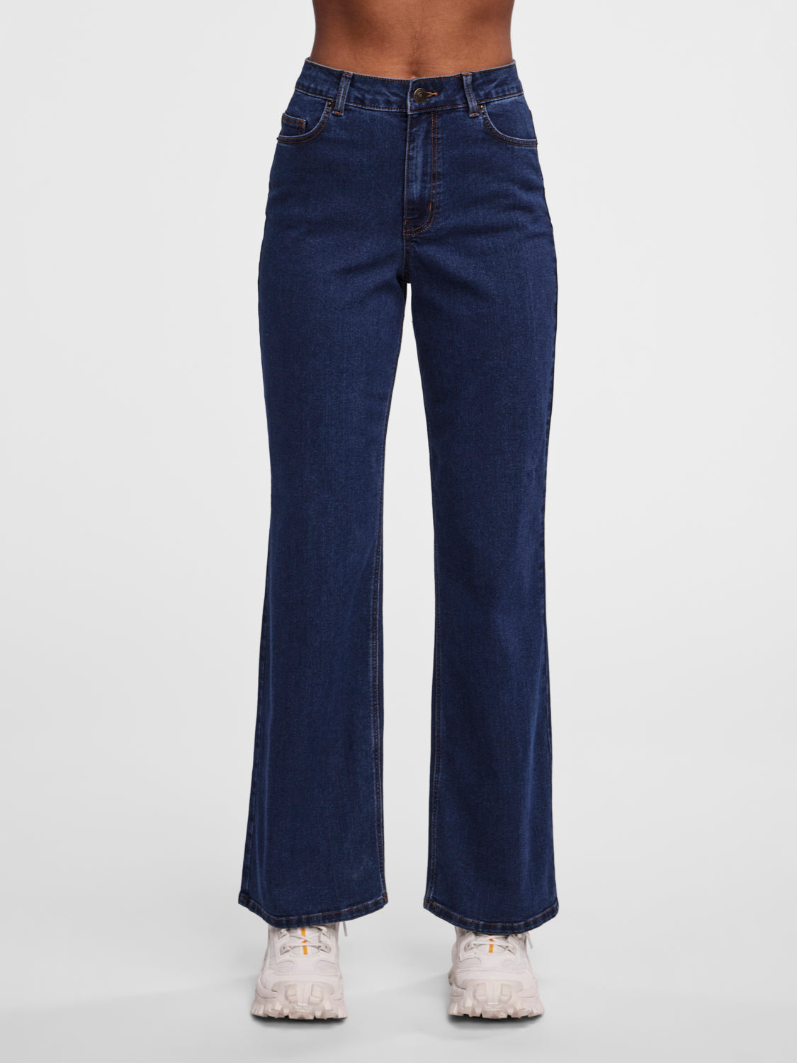 PCPEGGY Jeans - Dark Blue Denim
