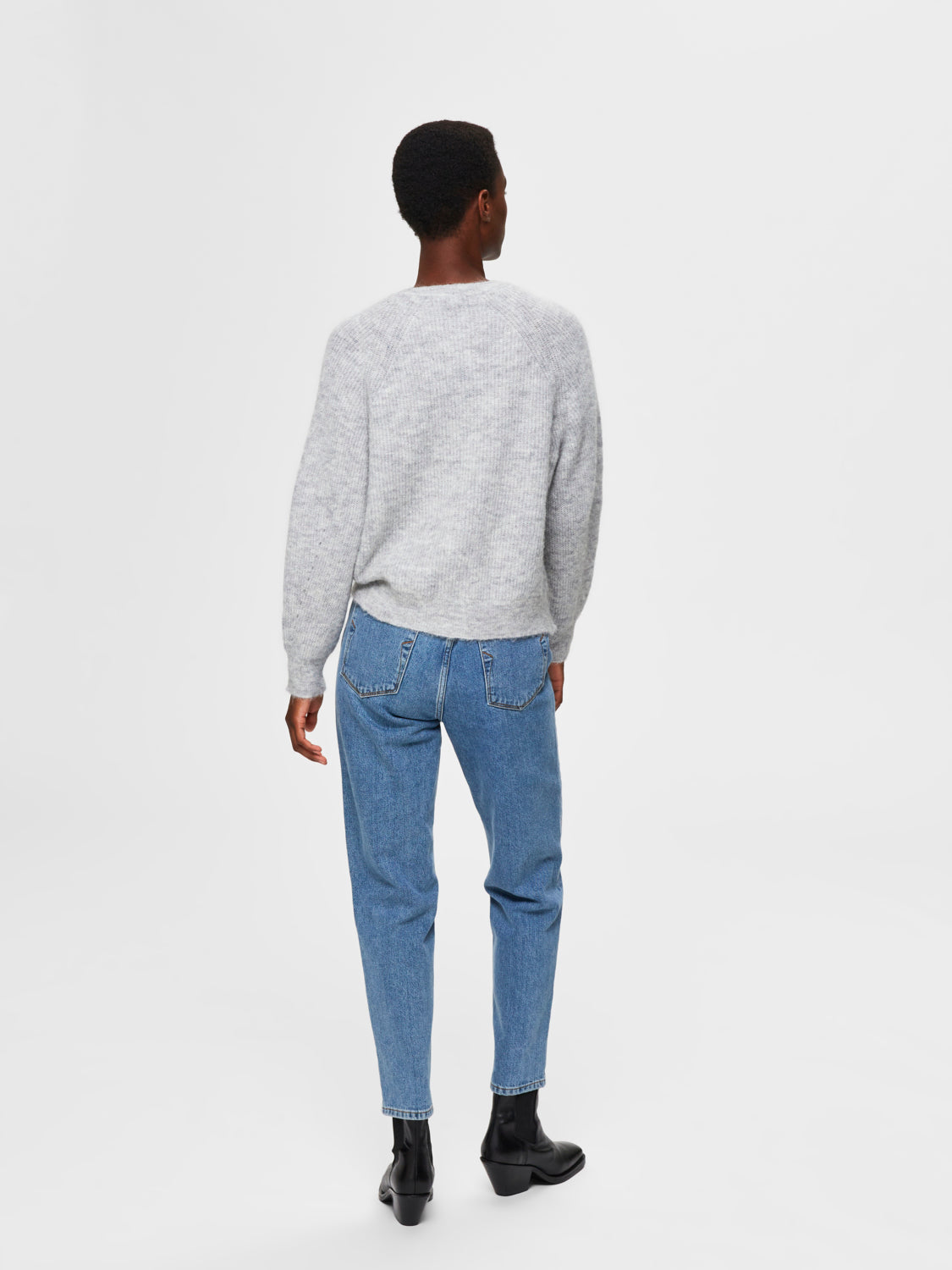 SLFLULU Cardigan - light grey melange