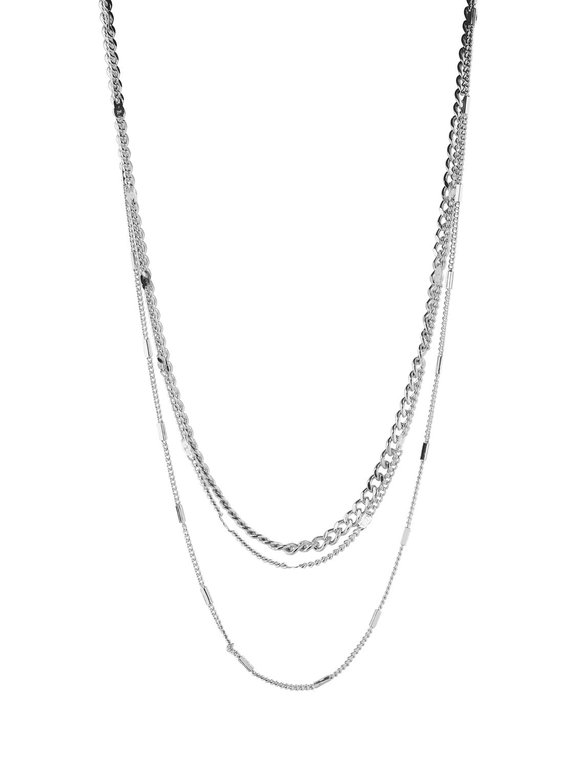 PCFOLOLA Necklace - Silver Colour