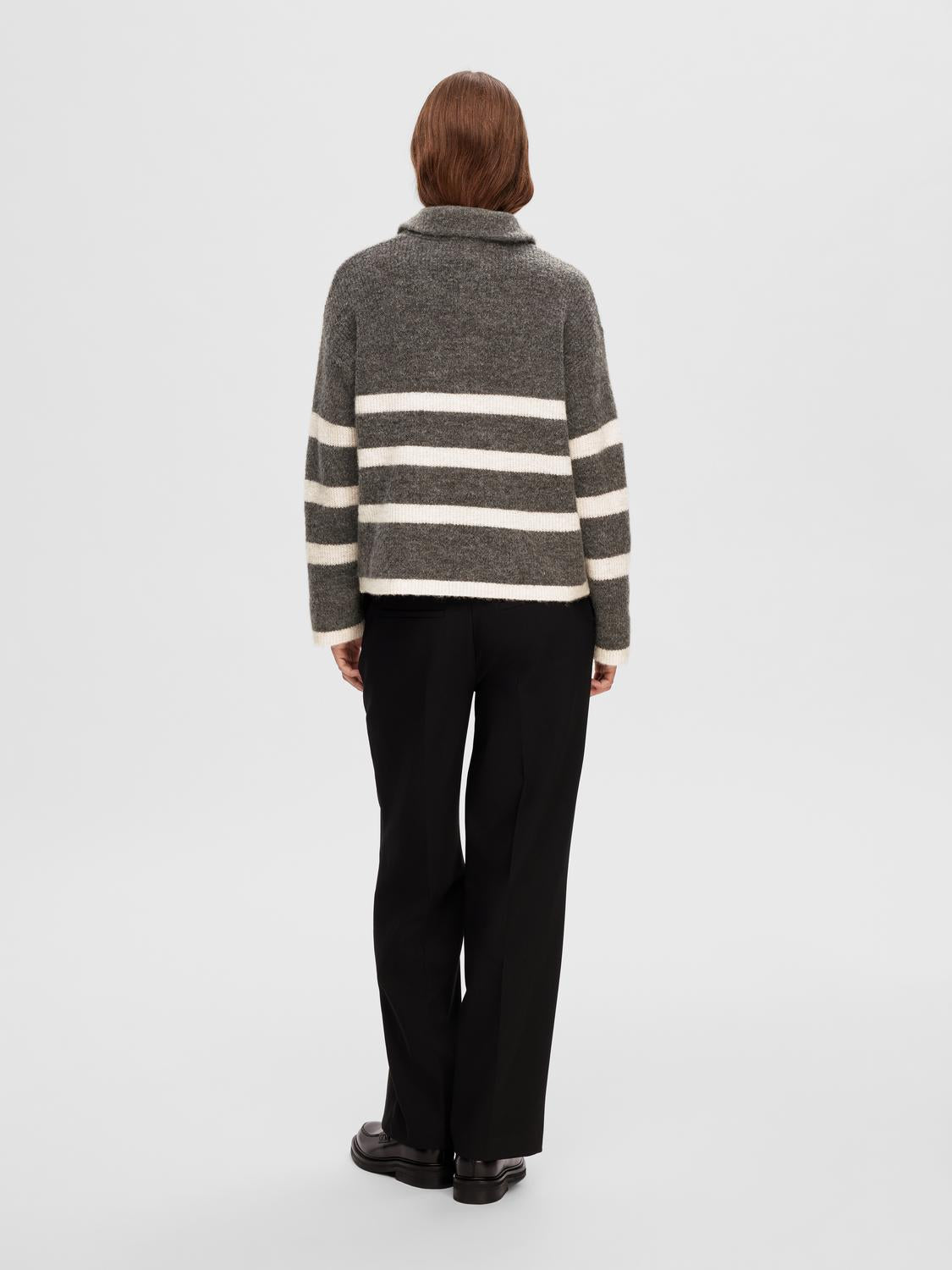 SLFMALINE Pullover - Medium Grey Melange